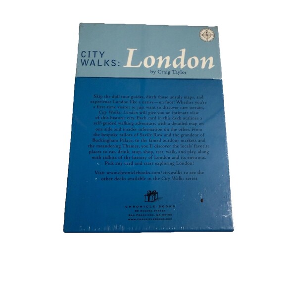 City Walks London 50 Adventures on Foot Cards Craig Taylor Maps 2005 Sealed New - Picture 3 of 4